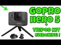 GoPro HERO 5 Black + GoPro Tripod Kit UNBOXING