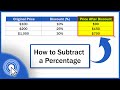 How to Subtract a Percentage in Excel (The Simplest Way) thumbnail