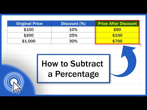 How To Subtract A Percentage In Excel (the Simplest Way)