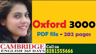 Oxford 3000 | Spoken English Malayalam - 8281555666 | IELTS writing online class in Kerala