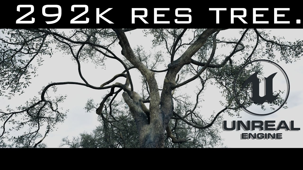 292k Resolution Oak Tree in Unreal Engine 5