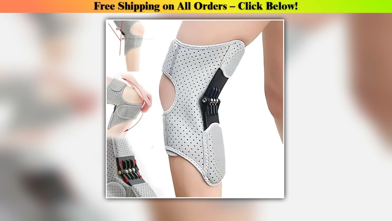 1Pair New with Powerful Rebound Springs Knee Assistive Device NonSlip Adjustable Knee Booster Breat