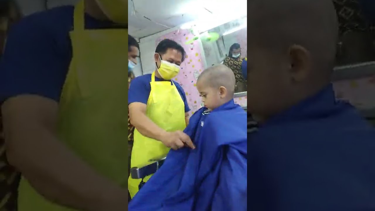 How to shave a baby's head, full video of Ahmad Pardesi YouTube