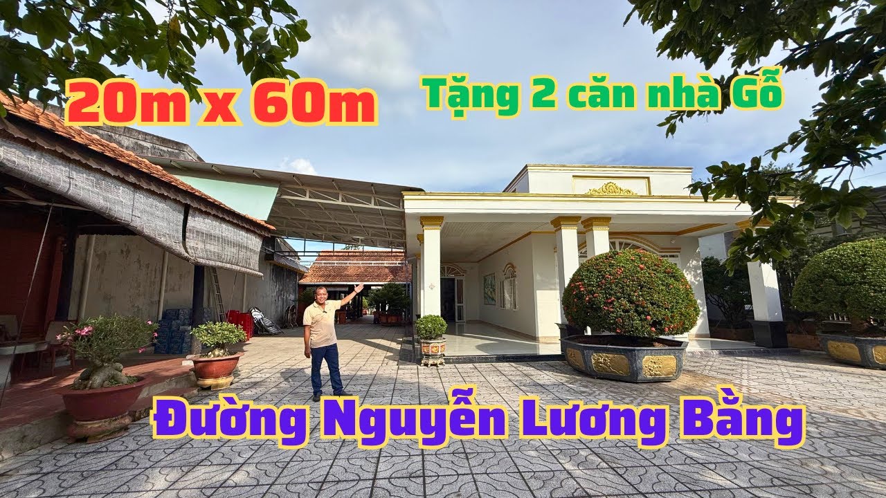 Bán Đất Tặng 2 Căn Nhà Ngói Làm Khu Nghĩ Dưỡng Mặt Tiền Nguyễn Lương Bằng | Nhà Đất Tây Ninh 1306N