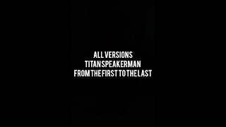 All versions Titan Speakerman from the first to the last 0#lego #shorts #skibiditoilet