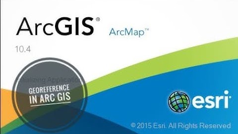 How to georeference a raster map | arc gis |