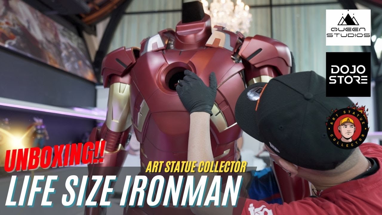 1:1 Ironman Mark 7 Unboxing | Queen Studios Collectibles - YouTube