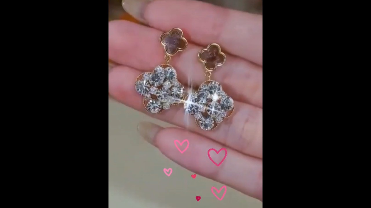 Trendy Diamond Earrings 