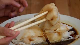 Steamed Rice Noodles  Cheung Fun with Shrimp 蒸米粉