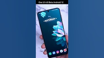 One UI 4.0 Beta Version Android 12 #Short