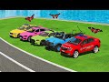 DRIVING POLICE FORD, AUDI, DACIA, BMW CARS vs PORTAL TRAP! PARKOUR COLORS - Farming Simulator 22