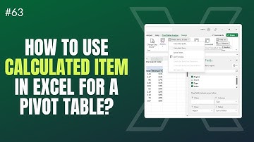 Excel PivotTable Calculated Items with Examples - Shiva Charan