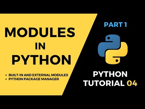 Tutorial#4 Built-in and External Modules in python, Python package ...