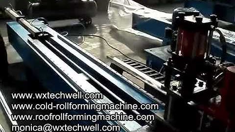 High Speed Stud Track Roll Forming Machine With Hydraulic Tracking Punching and Cutting