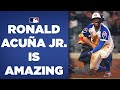 Ronald Acuña Jr.'s speed is INCREDIBLE! (Watch him fly around the bases and score on a pop-up)