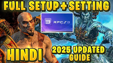 PLAY PS3 GAMES ON PC/LAPTOP - RPCS3 Ultimate Guide HINDI