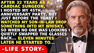 At my 45th anniversary party, my son-in-law poisoned my whisky — I switched the glasses back...