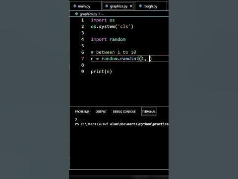 How to print random numbers in python #shorts #python - YouTube