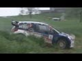 Sbastien loeb offroad sortie de la route on a very tricky corner at the rallye du chablais 2013