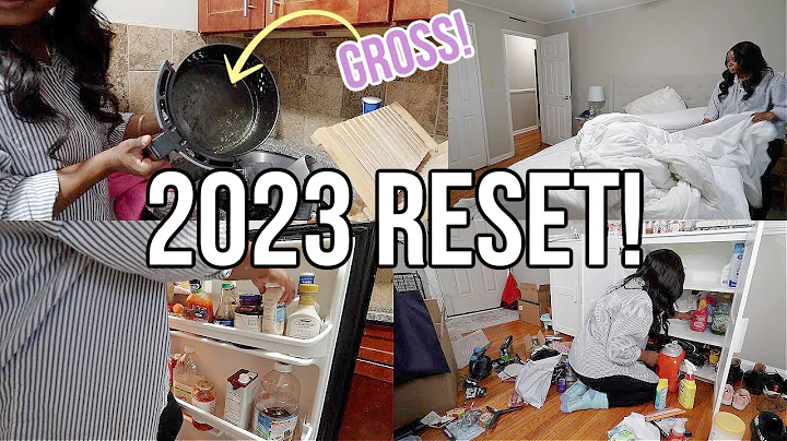 ULTIMATE 2023 RESET! EXTREME CLEAN, DECLUTTER, & ORGANIZE WITH ME | NEW GOALS, HEALTHY HABITS & MORE