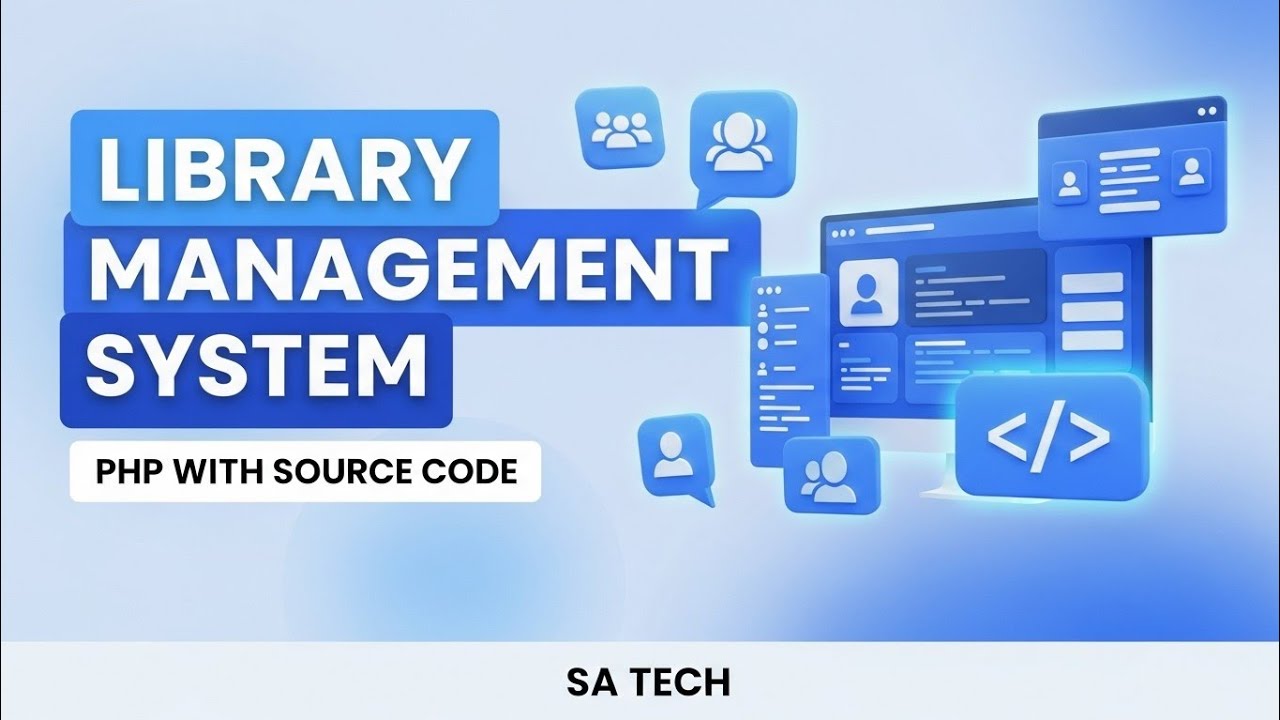 Library Management System in PHP with Source Code - SA Tech