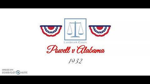 Powell v Alabama (1932)