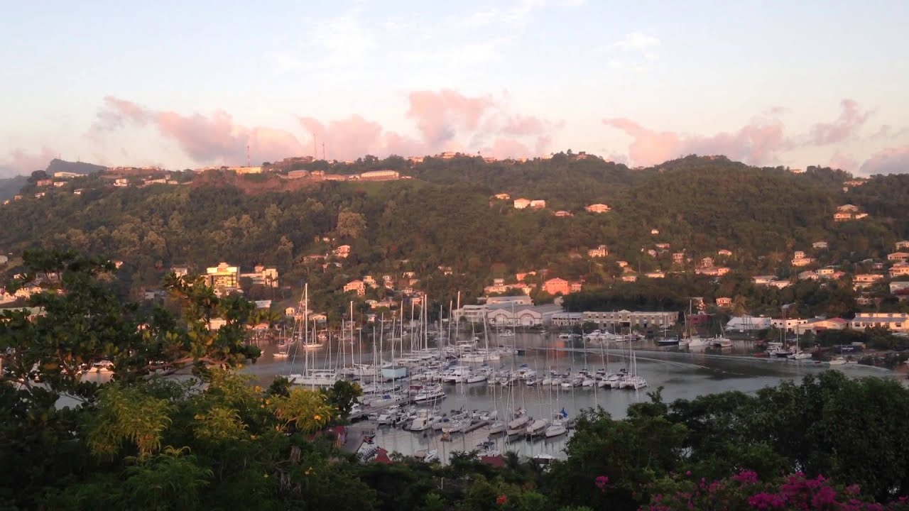 Aerial View of Port Louis Marina Grenada