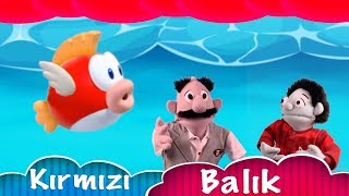 Kırmızı Balık Neşeli Çocuk Şarkısı Balıkçı Amca Ve Tonti Kukla Çizgi Film