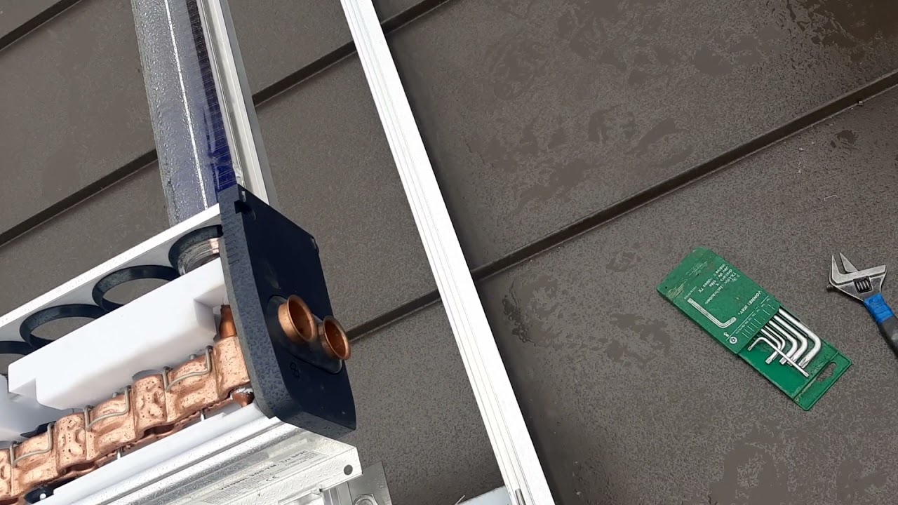 солнечный вакуумный коллектор висманн монтаж 3серия - YouTube