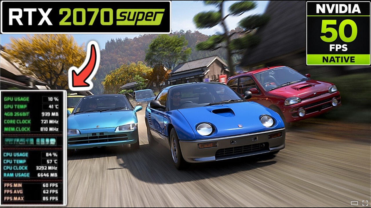 Forza Horizon 6 on RTX 2070 Super – Pure Native High Settings (Day