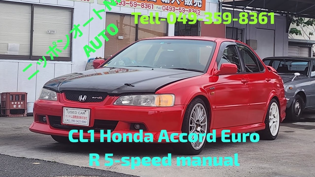 CL1 ホンダ 年式2000年アコードユーロR 5速マニュアルCL1 Honda Accord Euro R 5-speed manual ...