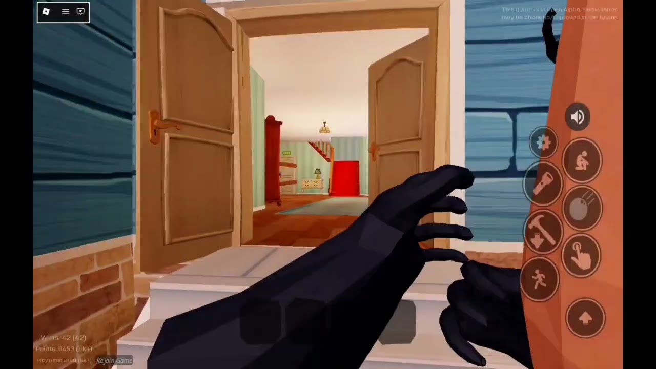 Hello neighbor prototype in roblox (credits to guy that made the devgamm i forgot the name)