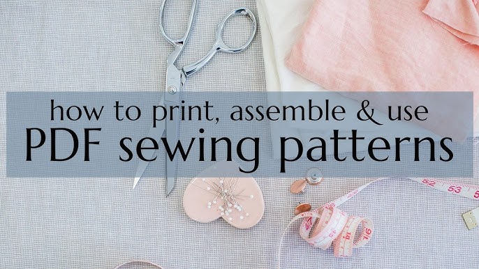 PRINT PDF SEWING PATTERNS (upload any copy shop, A0 or large format pattern)  - The Fold Line