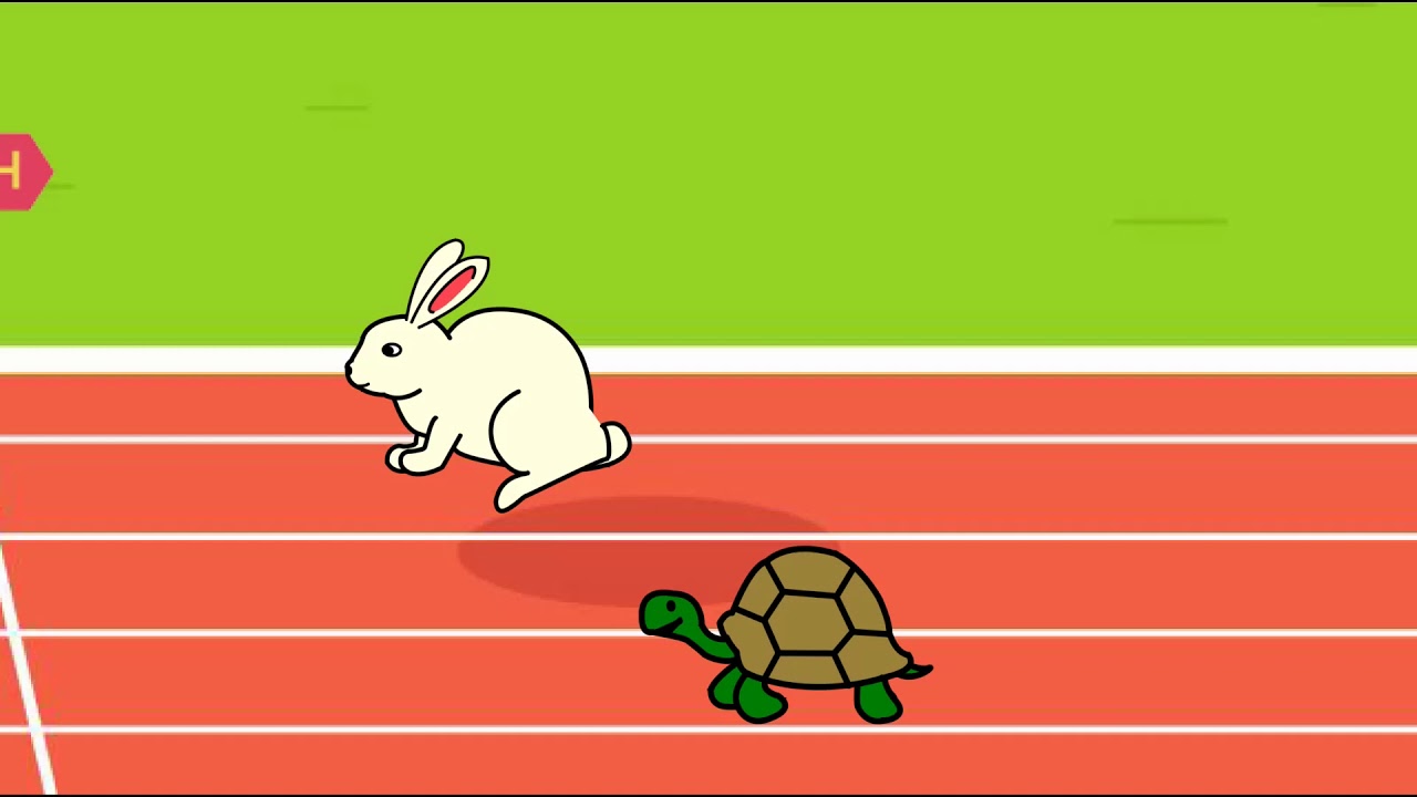 RABBIT & TURTLE RACING ANIMATION - ANIMATION TECHNIQUE (IMS2213) - YouTube