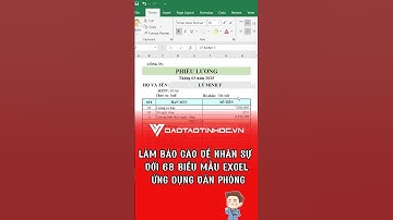 Làm báo cáo về nhân sự dễ dàng với 68 biểu mẫu Excel #daotaotinhoc #tinhocvanphong #excel
