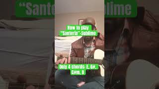 Easy song to learn on guitar “Santeria”-Sublime #guitar #fyp #acoustic #music #viralshorts #sublime