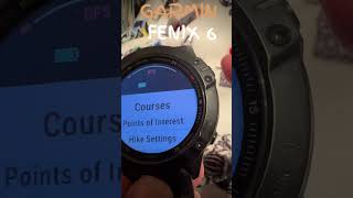 Course and map on a Garmin Fenix 6x pro #garmin #garmin6x