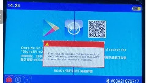 when your machine can not active the electrode, please follow the steps to contact me and check