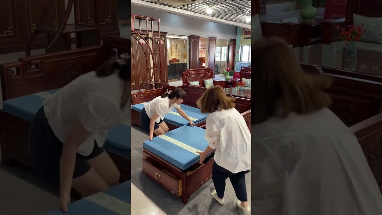 Use it as a sofa during the day and a big bed at night 