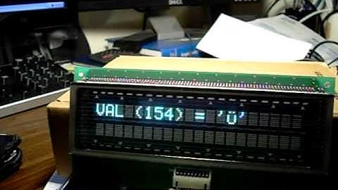 NCR Vacumm Fluorescent Display (VFD ) Character Display
