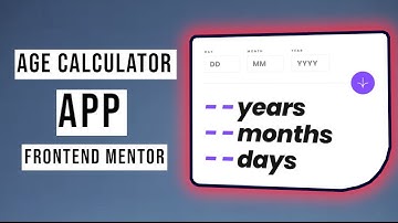 Age Calculator App | Frontend Mentor Challenges