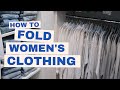 How To Fold Women's Clothing