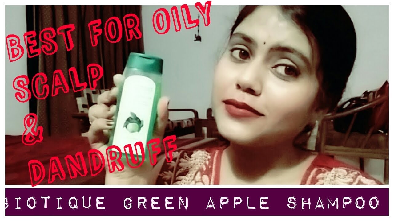 Biotique Green Apple Shampoo Review ₹ 60 For Oily Scalp & Dry Hair