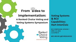 RCV Symposium Session 7: Hart InterCivic RCV Capabilities