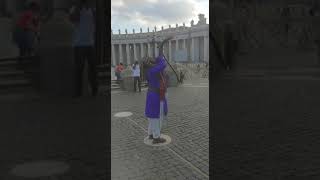 Blowing the Shofar in Rome at Vatican declaring Gods judgement