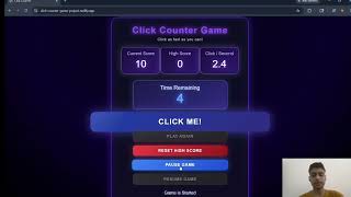 Click Counter Game || Using HTML, CSS & JAVASCRIPT