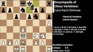 Encyclopedia of Chess Variations: Caro-Kann Defense 