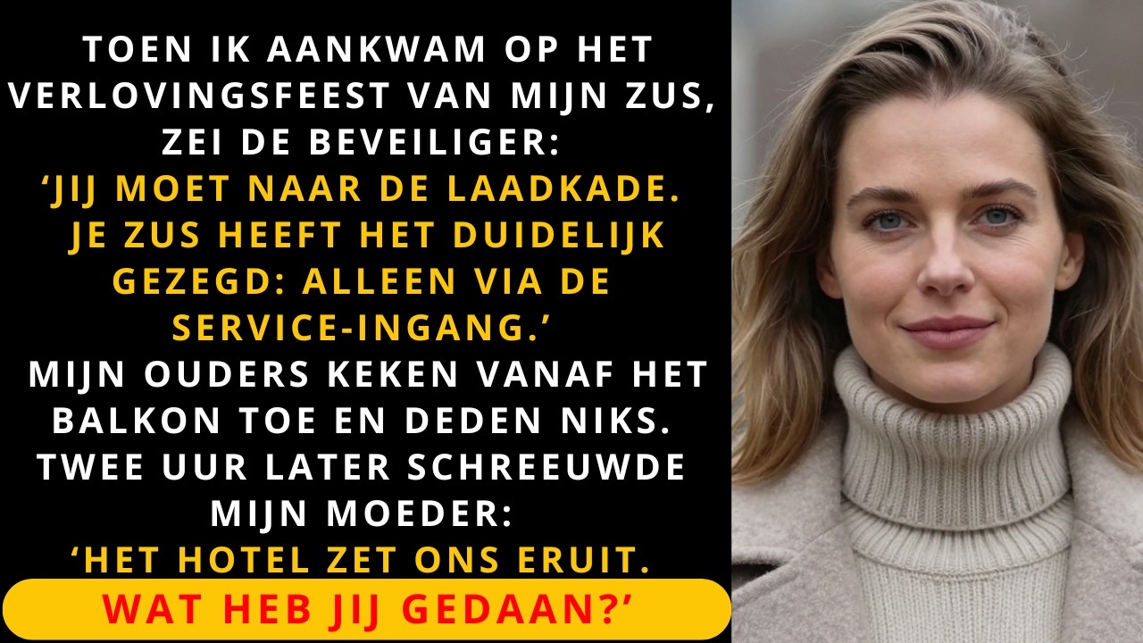 Mijn ouders behandelden me als schoonmaakster op het verlovingsfeest van mijn zus — toen zei de…