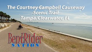 Courtney Campbell Causeway Scenic Trail | Tampa/Clearwater, FL | Recumbent Trike Ride | 4K Video