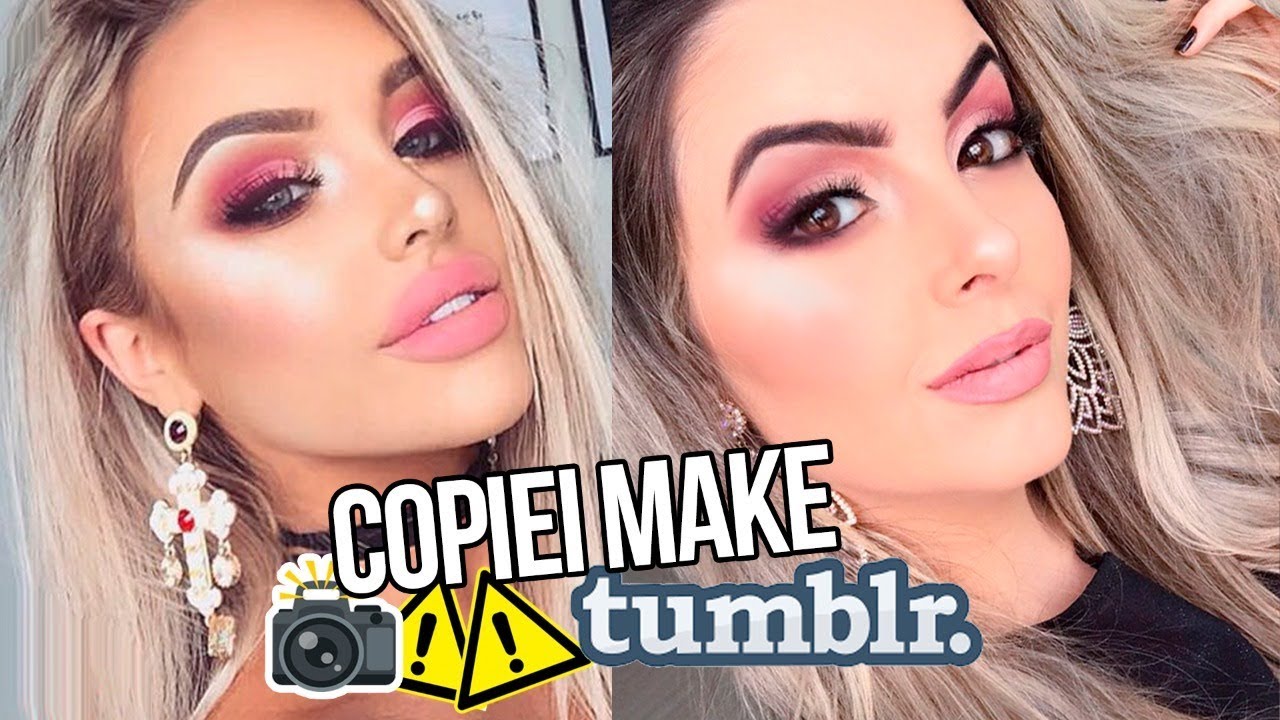 IMITANDO MAQUIAGEM DE FOTOS TUMBLR | Juliana Motta